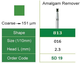 فرز الماسه تراش اسمدنت - آمالگام ریمور - Amalgam Remover 813