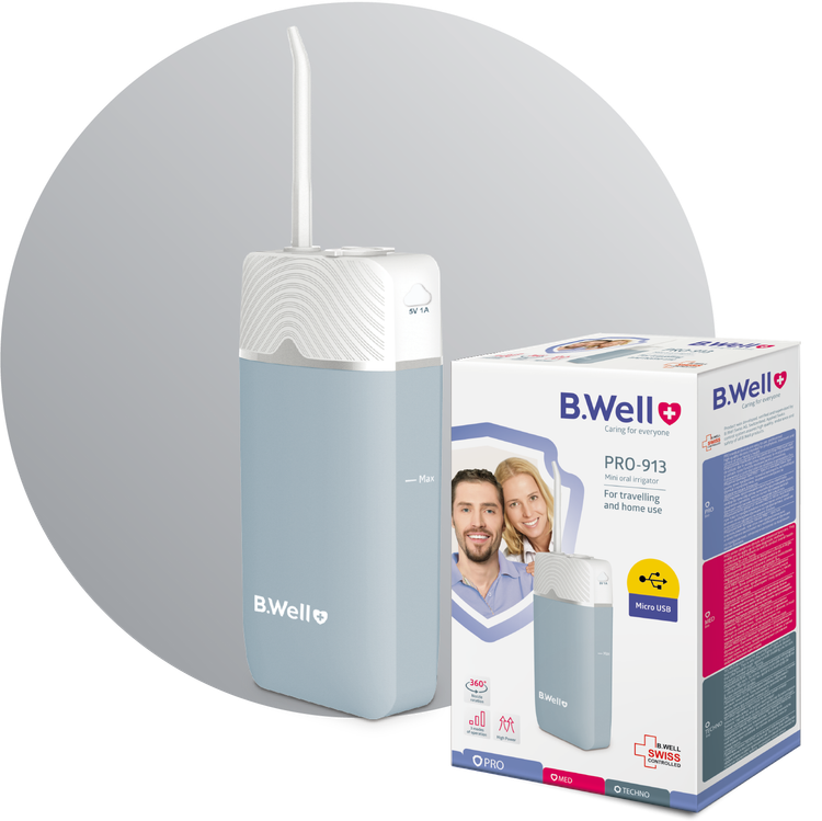 واترجت آب فشان دهانی شارژی PRO-913 B.Well